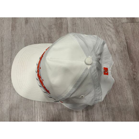 Mens '47 White Clemson Tigers Downburst Hitch Trucker Adjustable Hat Snapback - Picture 3 of 11